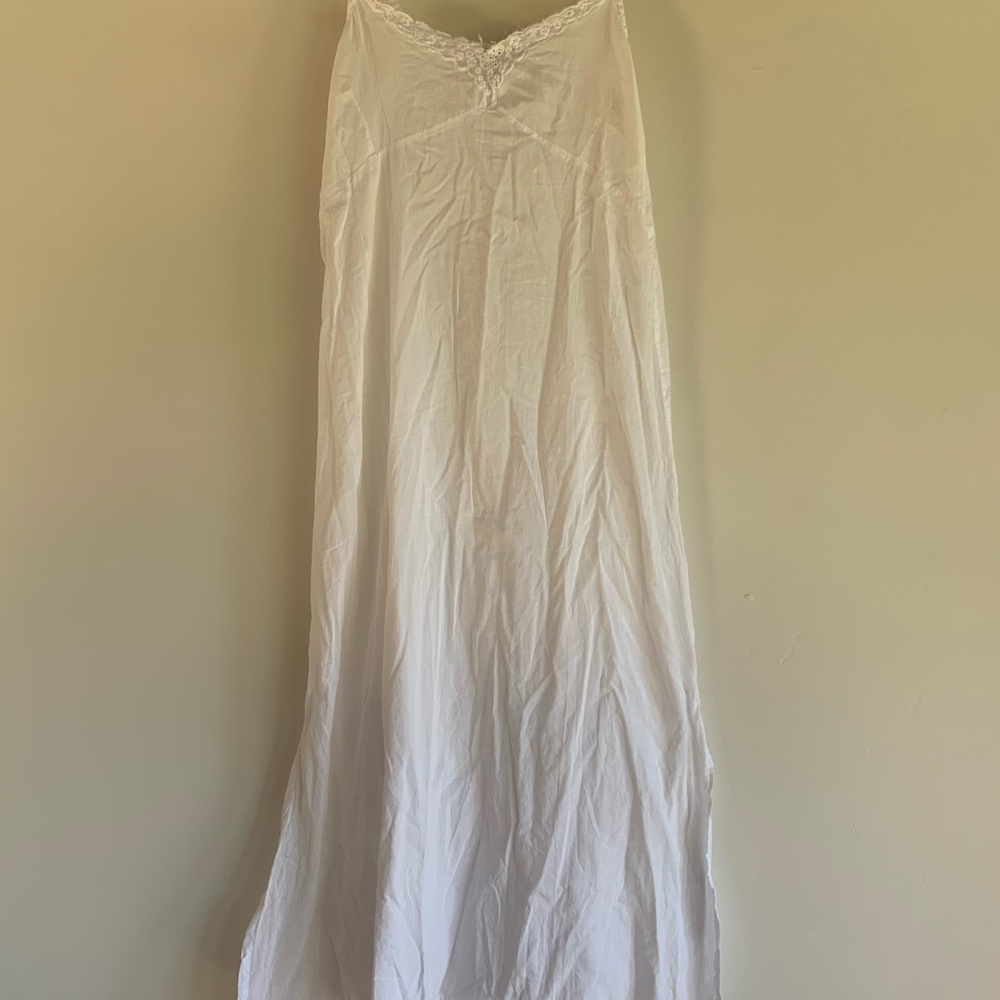 White 100% Cotton Papillon Dress